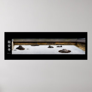 ryoanji japan zen tuin poster