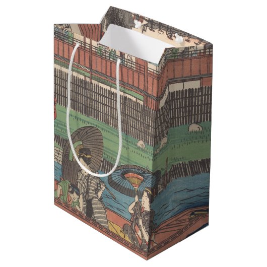 Ryogoku Ukiyoe Medium Cadeauzakje (Achterkant Gekanteld)