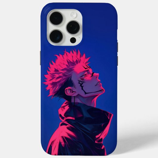 Ryomen Sukuna Neon Curse Case-Mate iPhone Case (Achterkant)