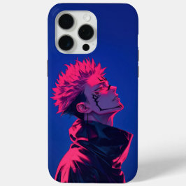Ryomen Sukuna Neon Vloek iPhone 15 Pro Max Hoesje