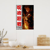 RYOMEN SUKUNA POST IV POSTER (Keuken)