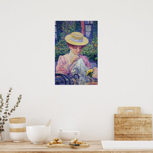 Rysselberghe - in de tuin van 1903 poster (Keuken)