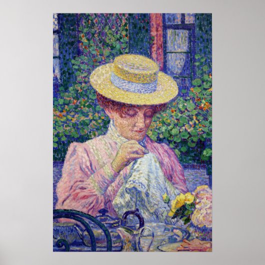 Rysselberghe - in de tuin van 1903 poster (Voorkant)