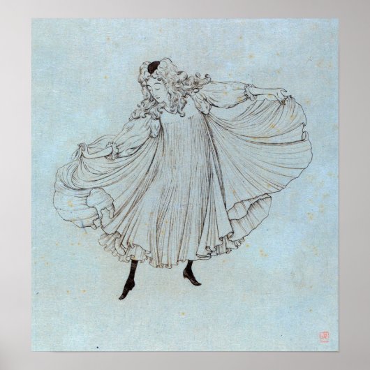 Rysselberghe - Loie Fuller 1893 Poster (Voorkant)