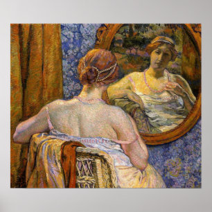 Rysselberghe - Vrouw Bij Een Spiegel 1907 Poster