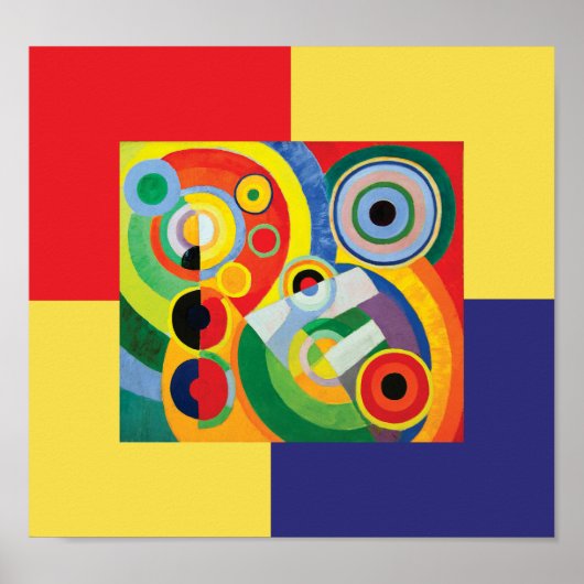 Rythme Joie de Vivre door Robert Delaunay Poster (Voorkant)