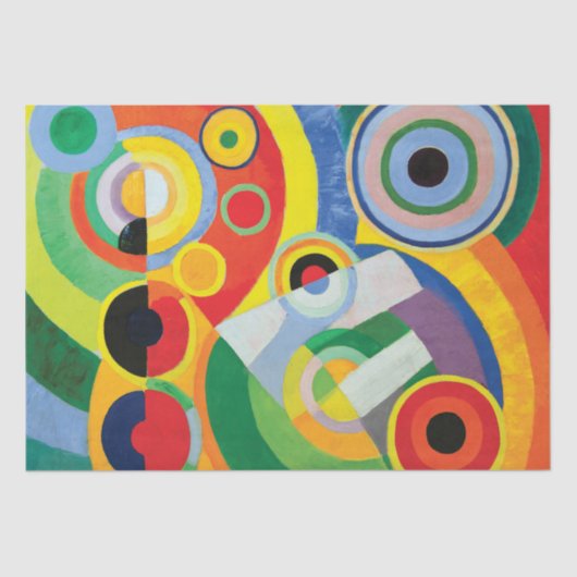 Rythme, Joie de Vivre door Robert Delaunay Tissuepapier (Voorkant)
