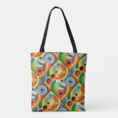Rythme Joie de Vivre door Robert Delaunay Tote Bag (Achterkant)