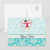 Rythmic Gymnastics Hoops Briefkaart (Voorkant / Achterkant)