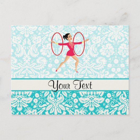 Rythmic Gymnastics Hoops Briefkaart (Voorkant)