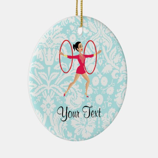 Rythmic Gymnastics Hoops Keramisch Ornament (Rechts)