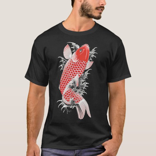 Ryu Ga Gotoku Akira Nishikiyama Koi Fish Tattoo T-shirt (Voorkant)