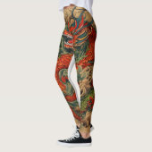 Ryu no Yume: Majestueus Japans Dragon Back Tattoo Leggings (Links)