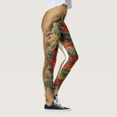 Ryu no Yume: Majestueus Japans Dragon Back Tattoo Leggings (Rechts)