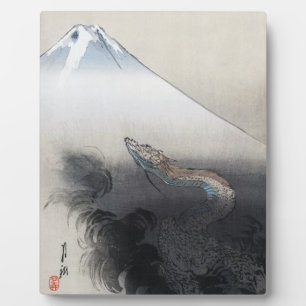 Ryu Shoten Mt. Fuji & Dragon door Ogata Gekko Fotoplaat