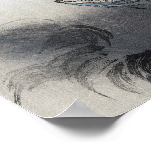 Ryu Shoten Mt. Fuji & Dragon van Ogata Gekko Poster (Hoek)