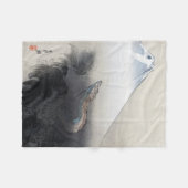 Ryu Shoten: Opstijgende draak boven Fuji, Japan Fleece Deken (Voorkant (Horizontaal))