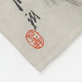 Ryu Shoten: Opstijgende draak boven Fuji, Japan Fleece Deken (Hoek)