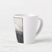 Ryu Shoten: Opstijgende draak boven Fuji, Japan Latte Mok (Rechterhoek)