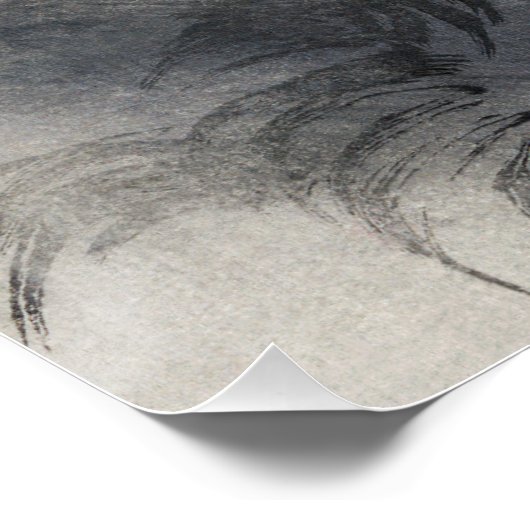 Ryu Shoten: Opstijgende draak boven Fuji, Japan Poster (Hoek)