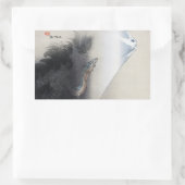 Ryu Shoten: Opstijgende draak boven Fuji, Japan Rechthoekige Sticker (Tas)