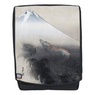 Ryu Shoten: Opstijgende draak boven Fuji, Japan Rugtassen