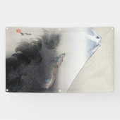 Ryu Shoten: Opstijgende draak boven Fuji, Japan Spandoek (Horizontaal)