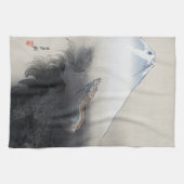 Ryu Shoten: Opstijgende draak boven Fuji, Japan Theedoek (Horizontaal)