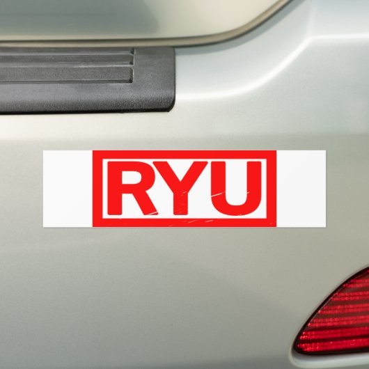 Ryu Stamp Bumpersticker (Op auto)