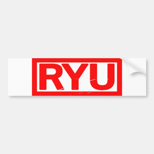 Ryu Stamp Bumpersticker (Voorkant)