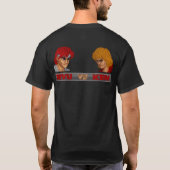 RYU VS KEN LOGO ZWART GEEN BG T-SHIRT (Achterkant)
