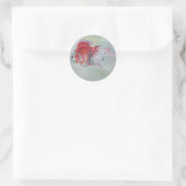 Ryukin Goldfish Acrylverf Ronde Sticker (Tas)