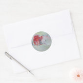 Ryukin Goldfish Acrylverf Ronde Sticker (Envelop)