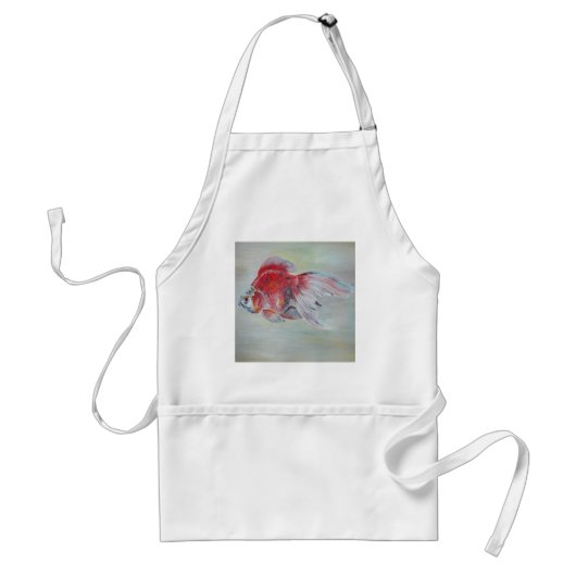 Ryukin Goldfish Acrylverf Standaard Schort (Voorkant)