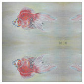 Ryukin Goldfish Acrylverf Stof (Close Up)