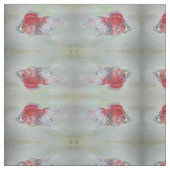Ryukin Goldfish Acrylverf Stof (Swatch)