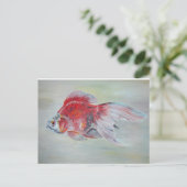 Ryukin Goldfish Briefkaart (Staand voorkant)
