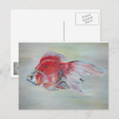 Ryukin Goldfish Briefkaart (Voorkant / Achterkant)