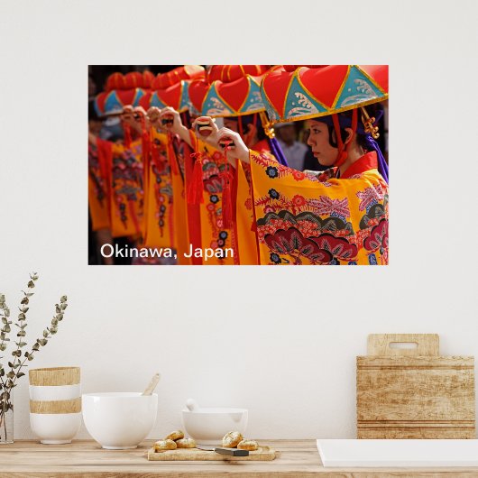 Ryukyu Dance-prestaties Poster (Keuken)