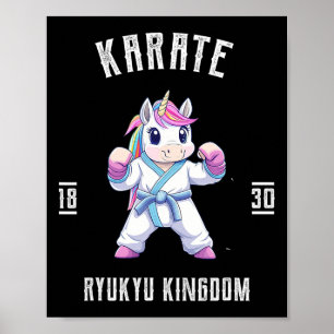 Ryukyu Karate Eenhoorn - Karateka Japan Poster