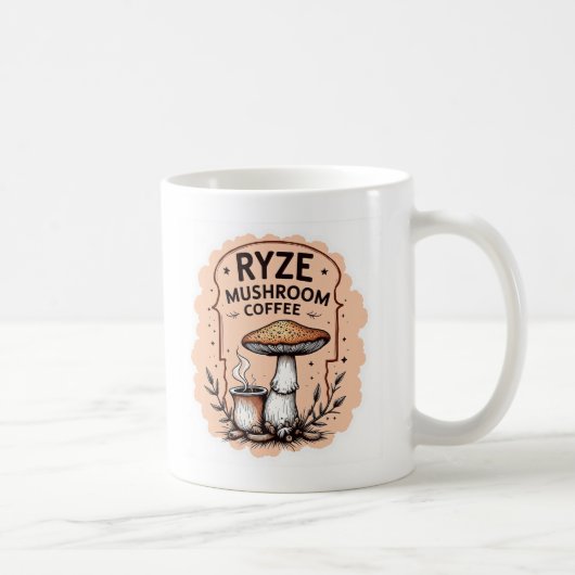 Ryze hete champignonkoffie koffiemok (Rechts)