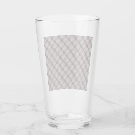 RZ-glas cup roos zoals caleidoscoop art ,zwart, ro Glas (Achterkant)