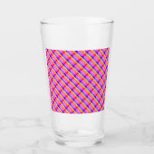 RZ-glas cup roos zoals caleidoscoop kunst, rood, b Glas (Voorkant)