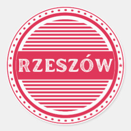 Rzeszow City Pride Embleem – Poolse Identiteit Ronde Sticker