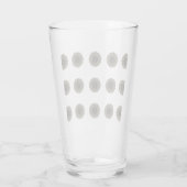 RZglass cup roos zoals caleidoscoop kunst, zwart,  Glas (Achterkant)