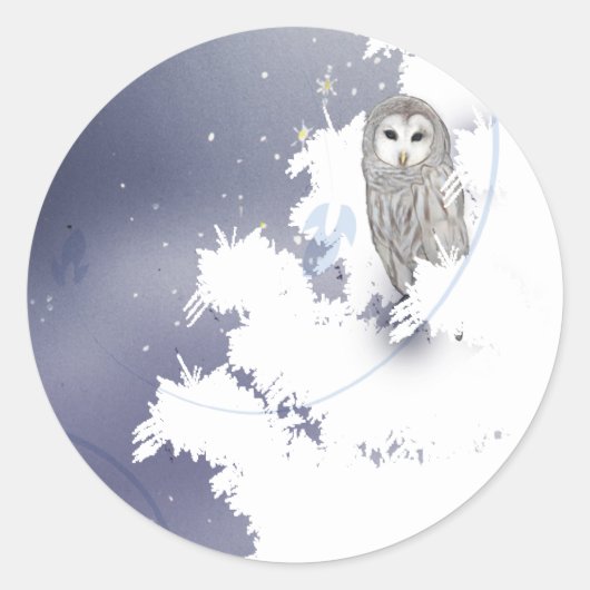 S003 Winteruil Sticker (Voorkant)
