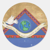 S008 Vrede op aarde Sticker (Voorkant)