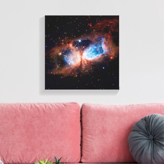 S106 Star Forming Region - NASA Hubble Space Photo Canvas Afdruk (Insitu (Woonkamer))