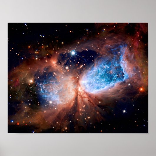 S106 Star Forming Region - NASA Hubble Space Photo Poster (Voorkant)