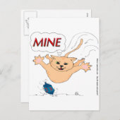 S11 Kat Pouncing op Hanukkah Dradle Feestdagenkaart (Voorkant / Achterkant)
